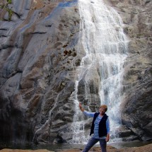Waterfall Cachoeira Bonita close the Tronqueira camp